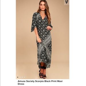 NWT Amuse Society Scorpio Dress. Medium